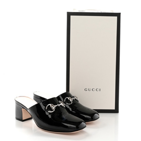 Gucci Lexi Patent mules - Picture 3 of 10